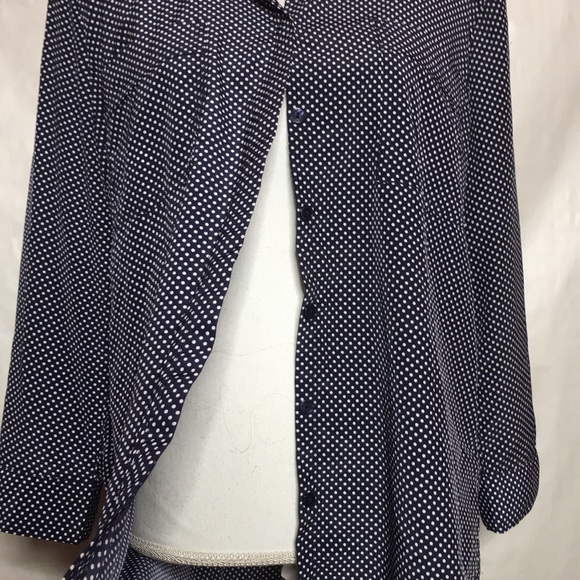 Liz Claiborne Polka Dot Button Up - Picture 2 of 5